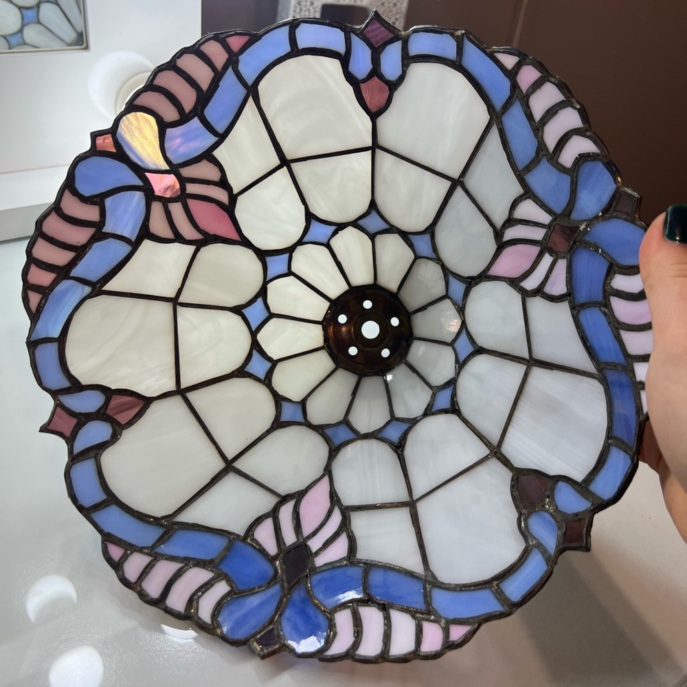 Antique Stained Glass Lamp Shade